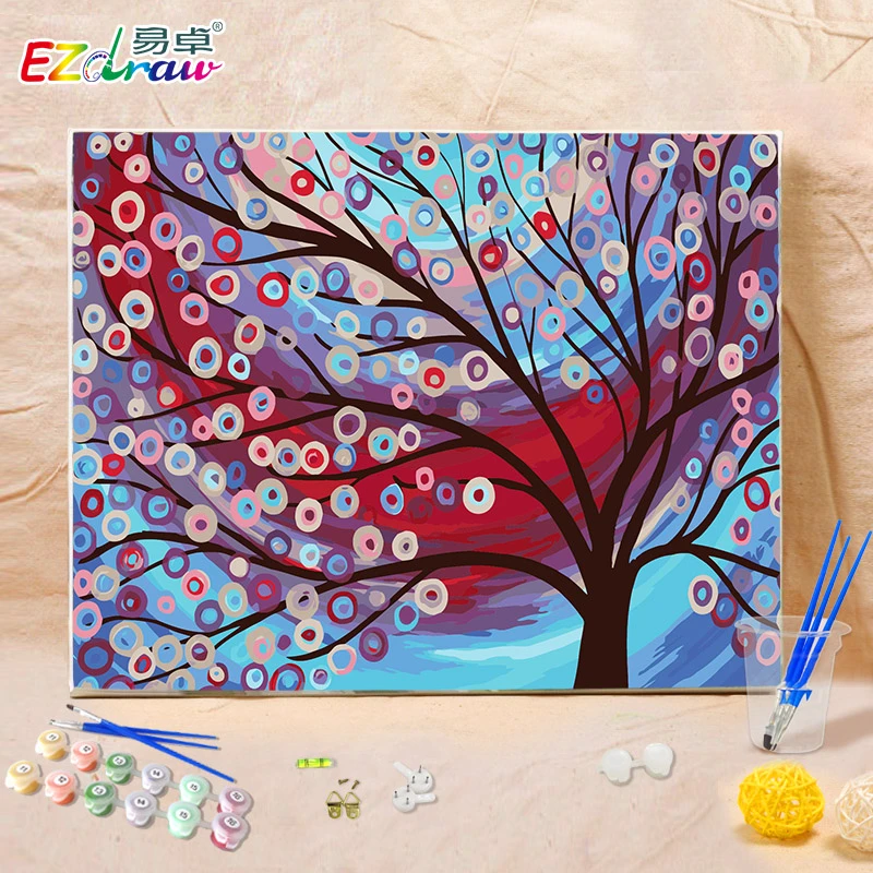 Kits de pintura dibujo pintura by números by ms9177 números pintura acrílica  sobre lienzo para la sala de arte|number painting|painting by  numberspainting numbers - AliExpress