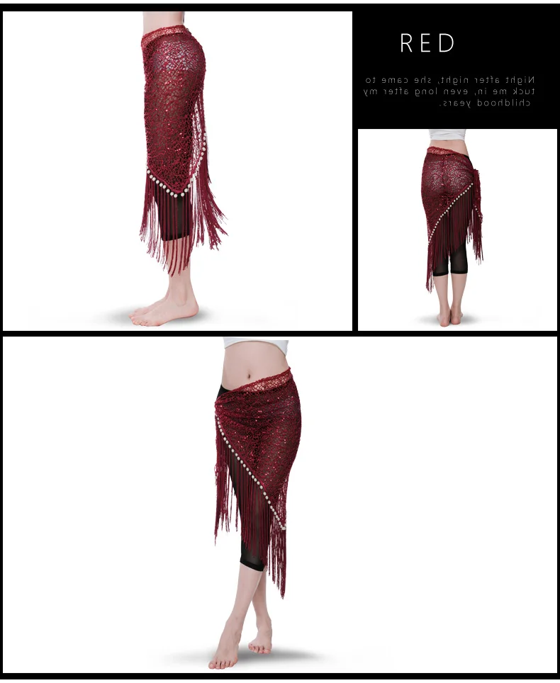 Горячая Распродажа дизайн вышивка bellydance жемчуг хип шарф кисточки хип шарфы Bellydance шаль с бахромой пояс 9757