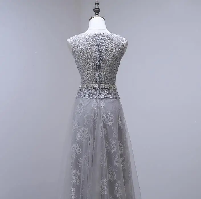 VENSANAC 2017 New A Line Embroidery O Neck Long Evening Dresses Sleeveless Elegant Crystals Sash Chiffon Party Prom Gowns VENSANAC 2017 New A Line Embroidery O Neck Long Evening Dresses Sleeveless Elegant Crystals Sash Chiffon Party Prom Gowns