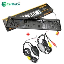 Auto Parktronic Wireless Inversione di Auto Videocamera vista posteriore Europa Targa di Immatricolazione Della Macchina Fotografica 4 IR Luce di Visione Notturna Macchina Fotografica di Parcheggio