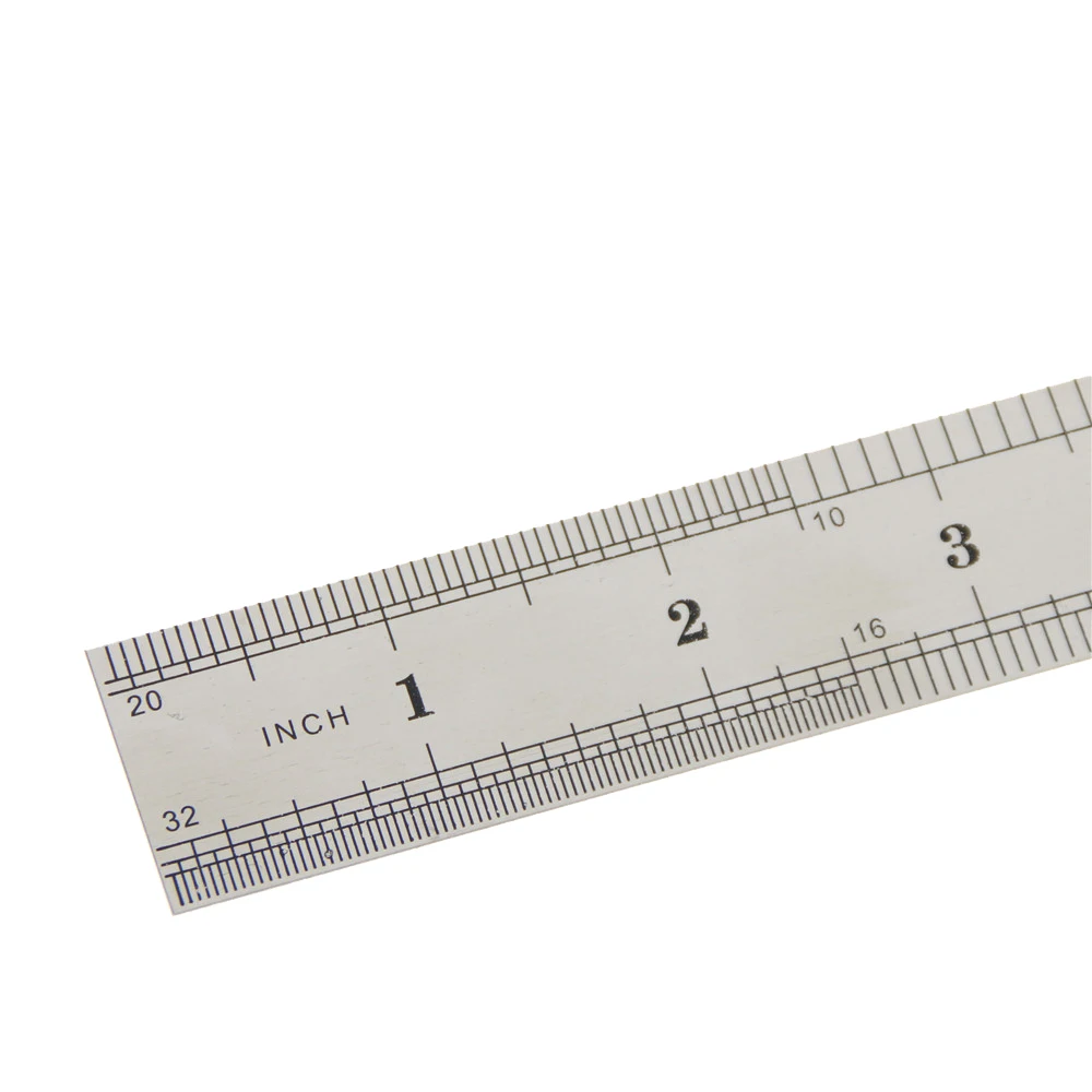 1 Pc Stainless Steel Metal Ruler Metric Rule Precision Double Sided  Measuring Tool 30cm Wholesale