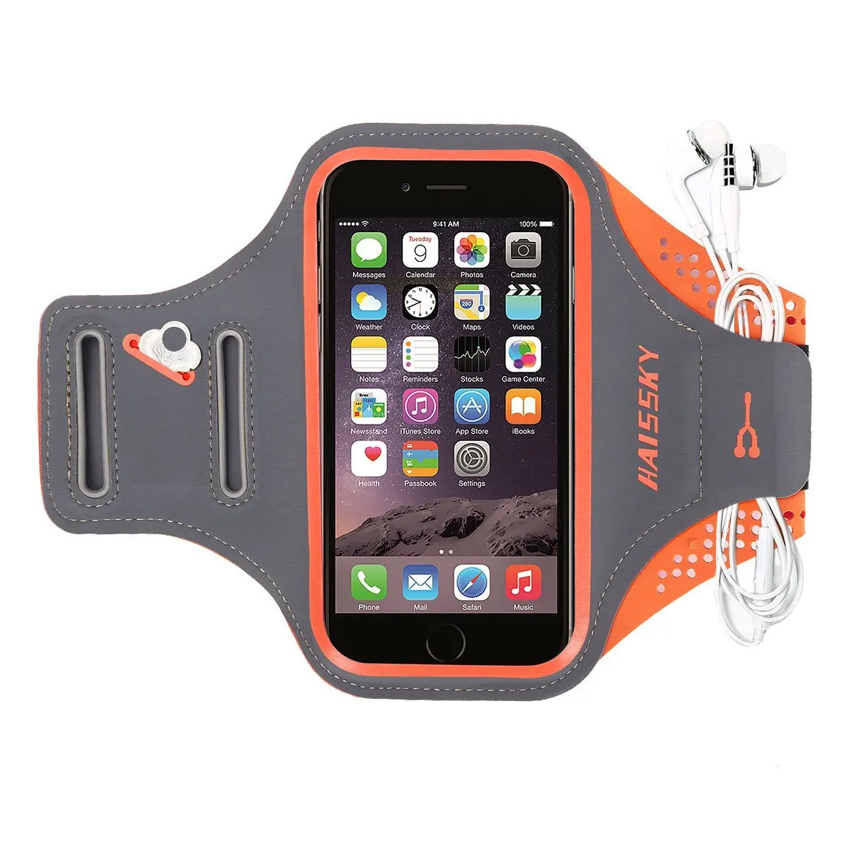 

HAISSKY Running Sport Waterproof Armband For iPhone X 8 7 6 6s Plus Touch Screen Cover For Samsung S9 S8 S7 Phone Arm Band Case