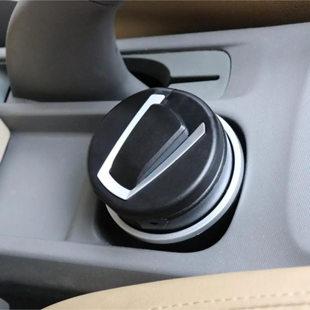

Sailnovo 8.5cm x 7.5cm Generic Car Ashtray New Detachable LED Light Matte Surface Anti-smoke Car Ashtray