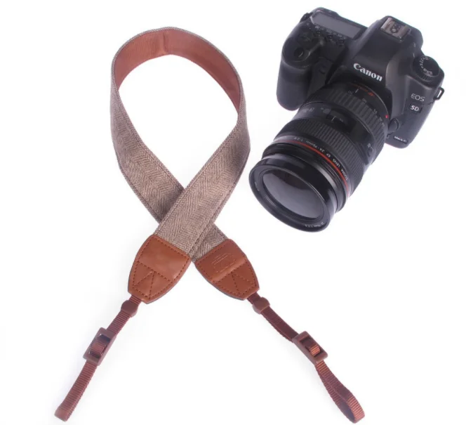 

New Universal Adjustable Cotton Leather Camera Shoulder Neck Strap Belt For Sony/ Nikon SLR Cameras Strap Accessories Part