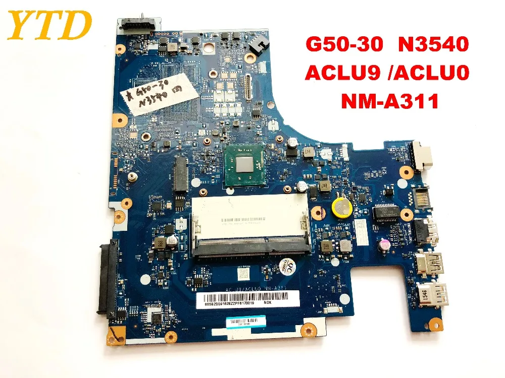 Оригинальная материнская плата для ноутбука lenovo G50-30 G50-30 N3540 ACLU9 ACLU0 NM-A311 протестирована