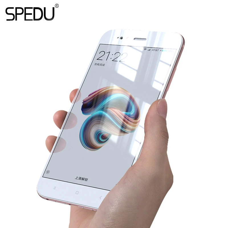 SPEDU Full Coverage Tempered Glass for Xiaomi Redmi 4X 4A 4 Note 5A Screen Protector for Xiaomi Mi A1 mi6 mi 6 Mi5 Mi5X MAX 2