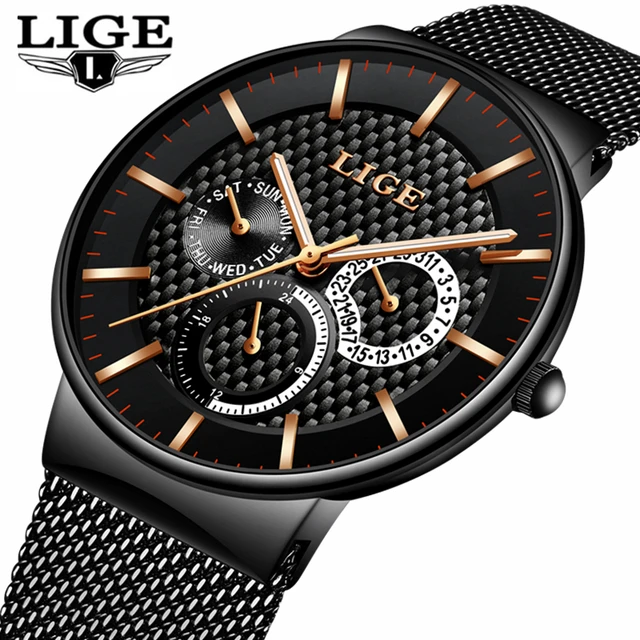 Best Price LIGE Fashion Mens Watches Top Brand Luxury Quartz Watch Men Casual Slim Mesh Steel Date Waterproof Sport Watch Relogio Masculino Best Price LIGE Fashion Mens Watches Top Brand Luxury Quartz Watch Men Casual Slim Mesh Steel Date Waterproof Sport Watch Relogio Masculino