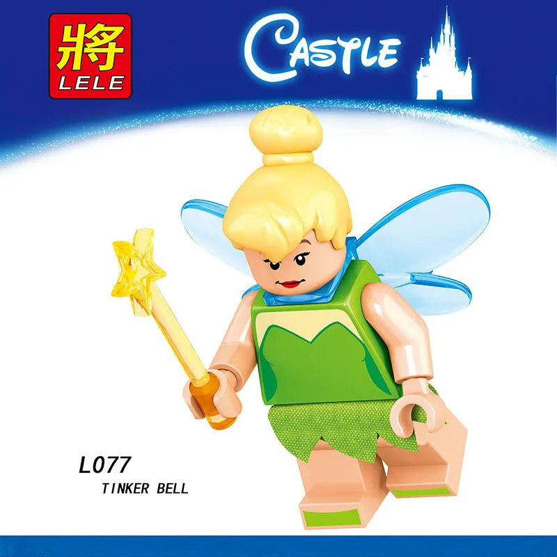 

Single Sale Legoinglys Cartoon DONALD DAISY DUCK TINKER BELL MINNIE MICKEY MOUSE Building Blocks Action Toys For Children Gifts