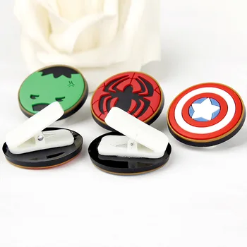 

1 Piece Creative Cartoon Fashion Cute Thor Spider-Man Iron Man Hulk Captain America Home Decor Food Storage Bag Paper Clips