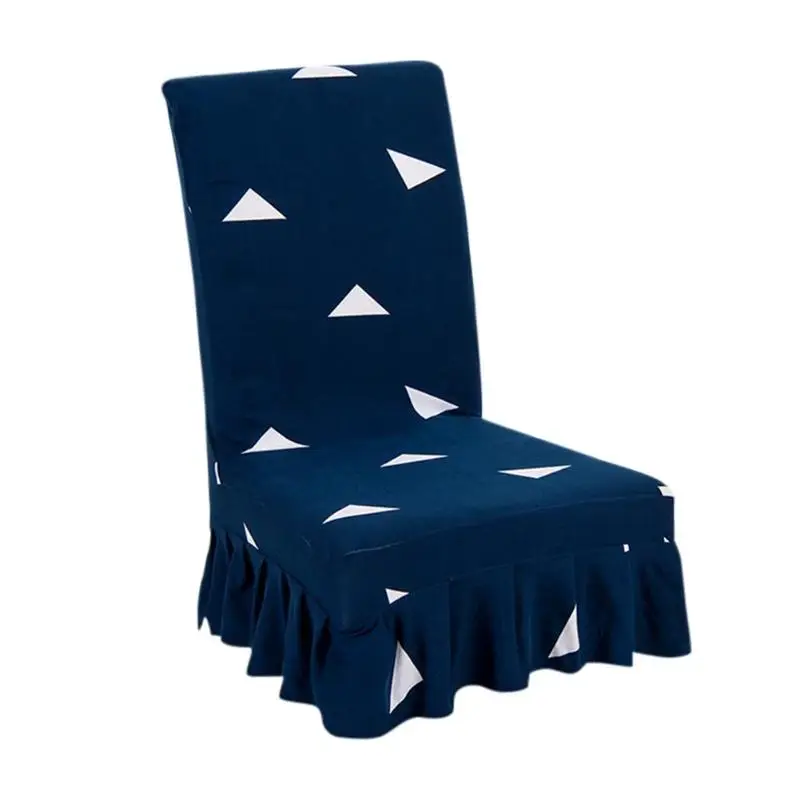 Эластичный Чехол для стула с принтом современный обеденный стул чехлы для сидений ресторан для свадеб банкета складной чехол на отельные стулья - Цвет: A