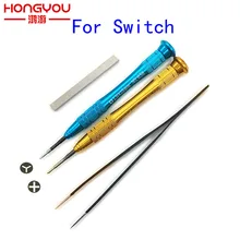 Для nintendo Switch проводящий хлопковый крест Tri 1,5 мм крыло Отвертка Пинцет сигнальная губка для переключателя отвертка Joy-Con