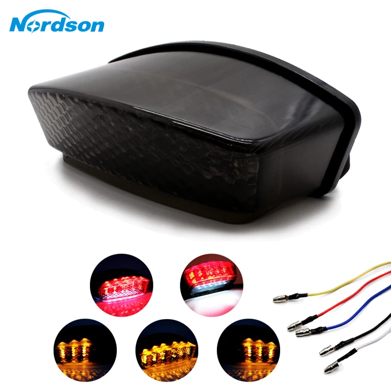 Фонарь для мотоцикла Nordson задний стоп сигнал Интегрированный Светодиодный