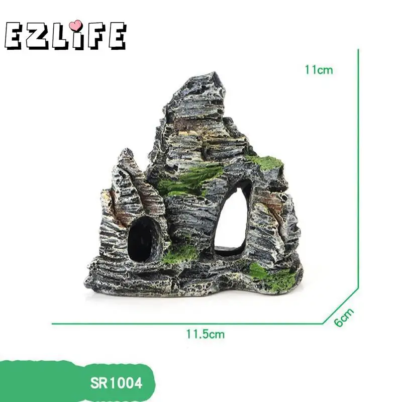 Украшение для аквариума, аквариум с видом на горы, скалы, скрывающаяся пещера, дерево, украшение для аквариума, ZZS3464