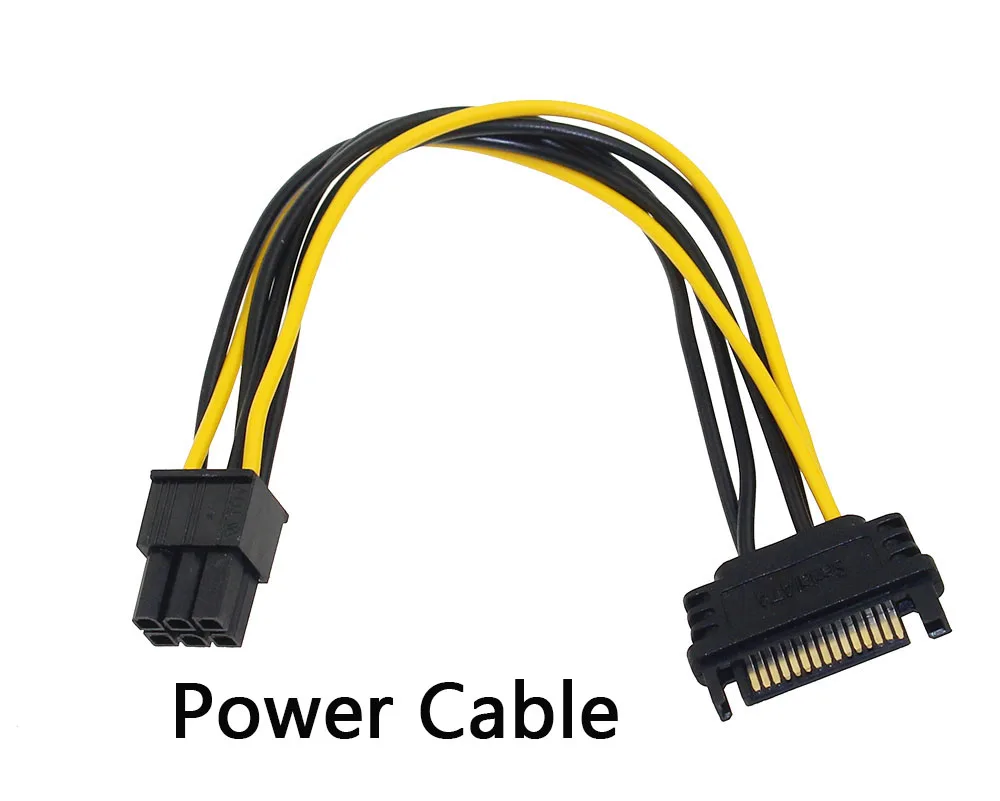 PCI E Райзер Express 1X до 16X карта Райзера USB 3 0 SATA кабель питания BTC для майнинга