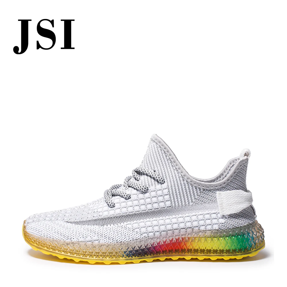 

JSI Casual Round Toe Lace-Up Men Sneakers Air Mesh New Fashion Mixed Colors Shoes Basic breathable Outside Men Sneakers JX29