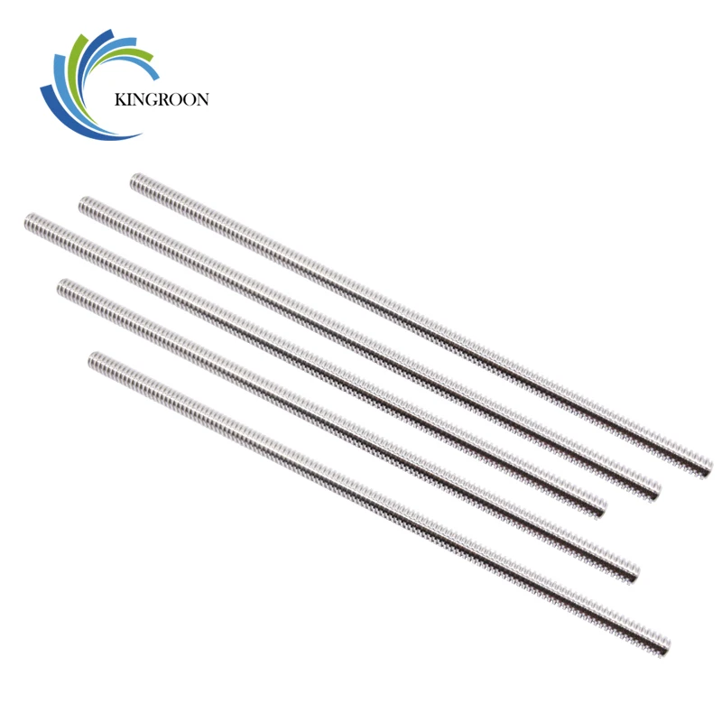 KINGROON الرصاص 2 ملليمتر رباعي المسمار دون النحاس الجوز T8 الرصاص المسمار 100/150/200/250/ 300/330/350/400/500 ملليمتر T8 3D طابعة أجزاء KINGROON الرصاص 2 ملليمتر رباعي المسمار دون النحاس الجوز T8 الرصاص المسمار 100/150/200/250/ 300/330/350/400/500 ملليمتر T8 3D طابعة أجزاء