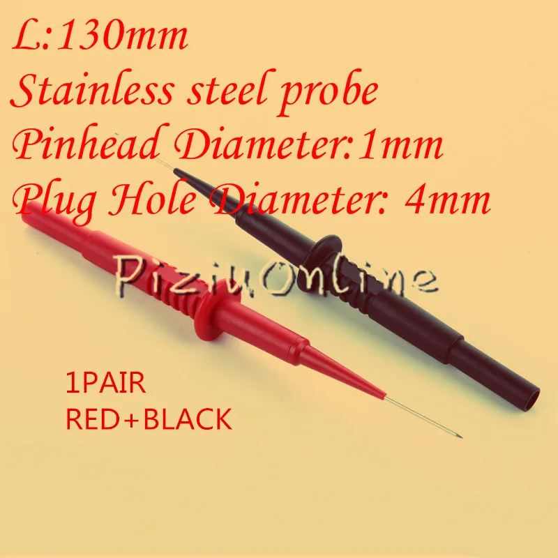 2PCS/LOT YT169 L130mm Spring Test Probe Tips Insulated Test Hook Wire
