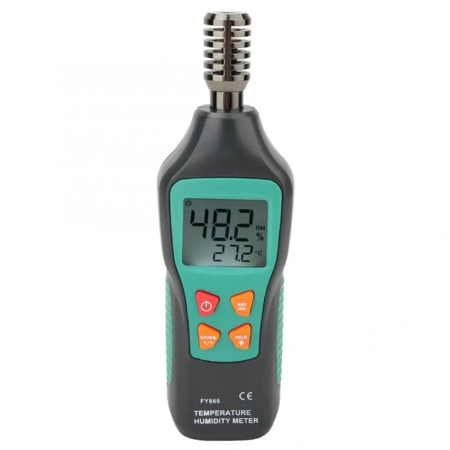 

Digital Thermometer Hygrometer Mini Temperature Meter LCD Display With Backlight Data Hold Hygrometer