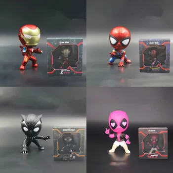 

Cute Avengers SuperHero Shake Head Toy Decoration Doll Car Ornament Automotive Dashboard Decoration For Marvel
