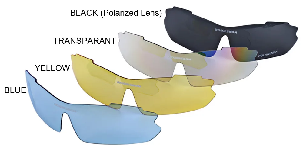 ROBESBON 0089 Men Cycling Eyewear Sunglass Outdoor UV400 Sports Glasses 5 Lenses