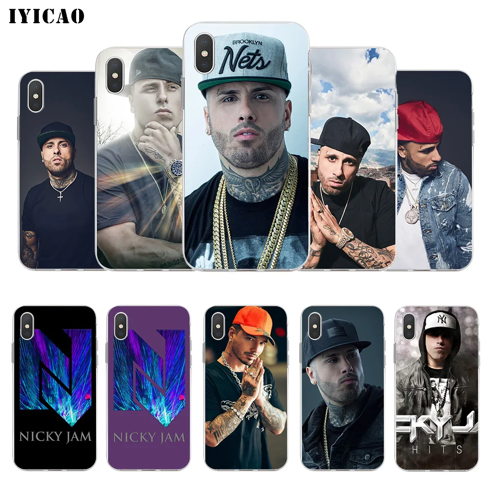 IYICAO Nicky Jam Мягкий силиконовый чехол для телефона iPhone X XR XS MAX 6 6s 7 8 Plus 5 5S SE TPU |