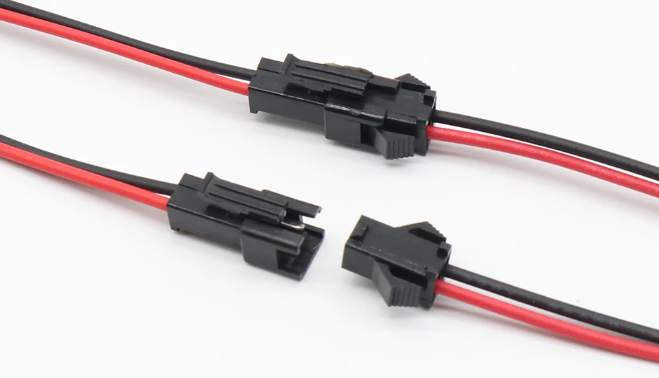 Promotion! 10Pairs 15cm Long JST SM 2Pins Plug Male to Female Wire Connector -