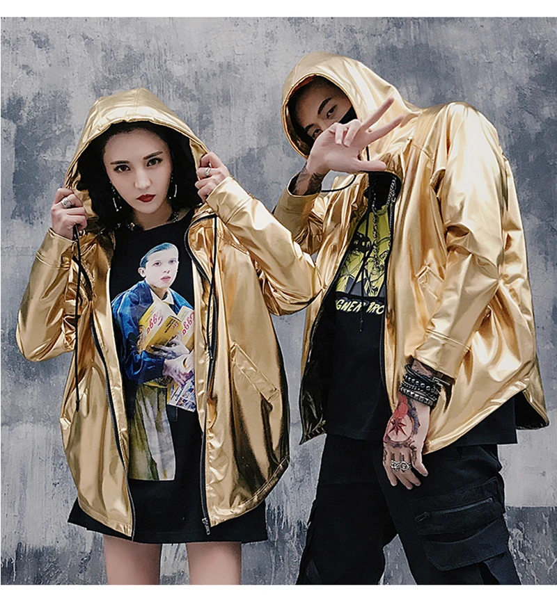Korean Hip Hop Jacket Man 2018 Hood Windbreaker   (21)