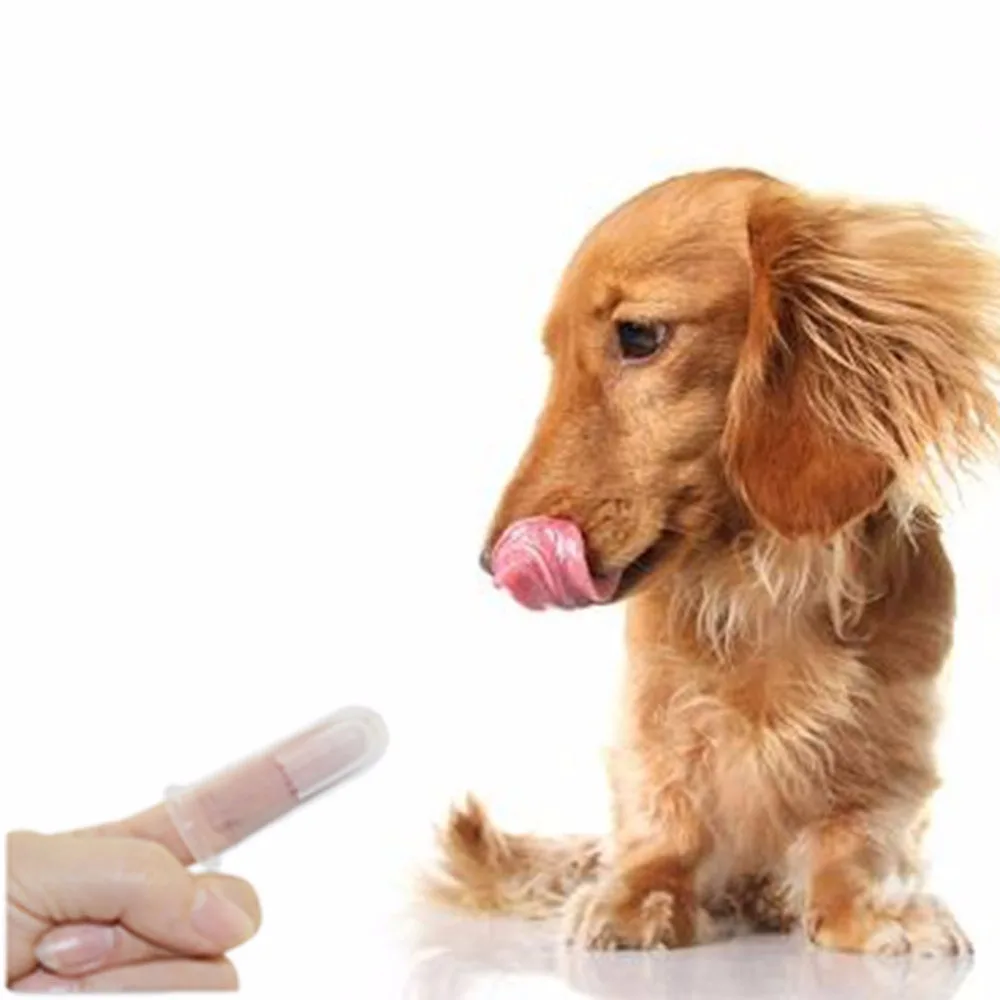 5pcs Silicone Pet Finger Toothbrush Dog Teeth Brush Toys Environmental