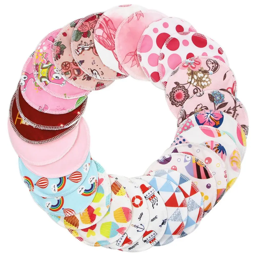 

10pcs Bamboo Breast Pad Nursing Pads for Pregnant Women Washable Health Absorbent Feeding Pad Breast Inserts Toiletry Kits