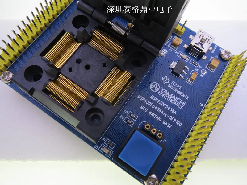 ethernet cable tracer Clamshell 100%New&Original MSP430F5438A QFP100 YAMAICHI  IC Burning seat Adapter testing seat Test Socket test bench network wire tester