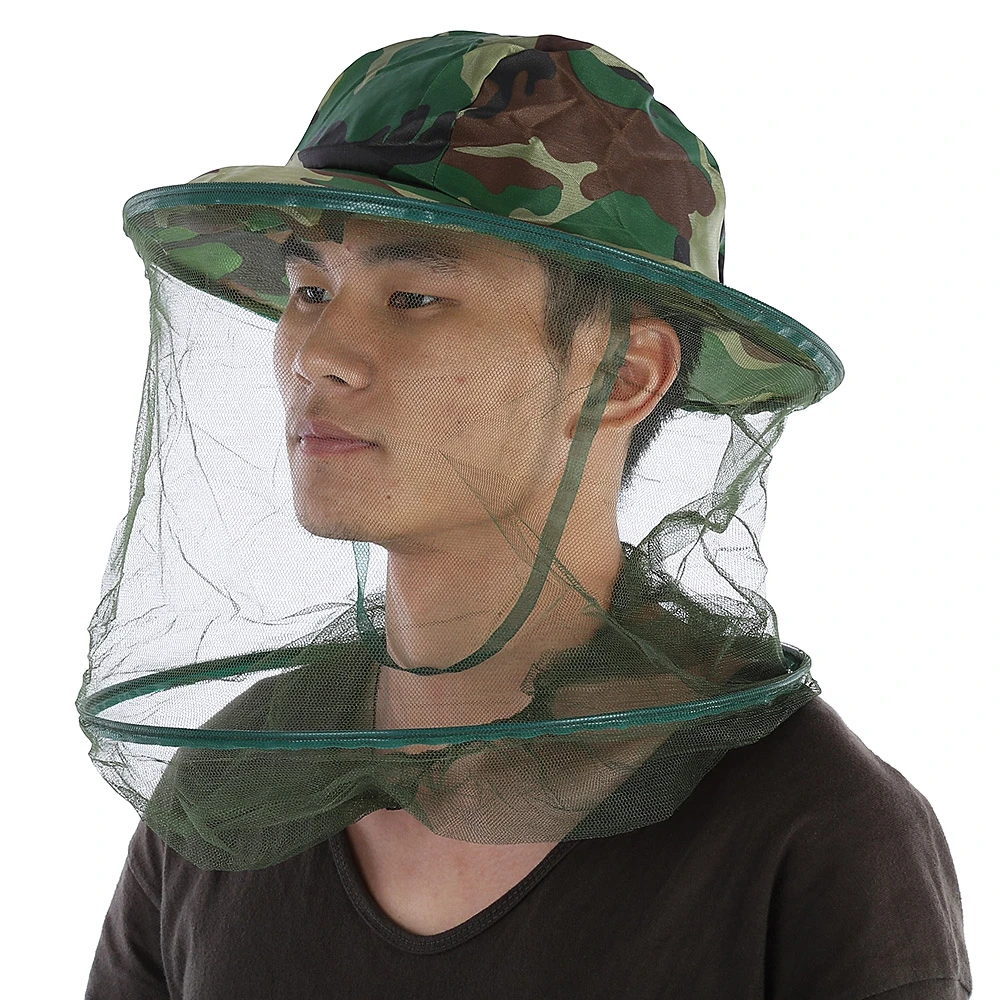 Camouflage MosquitoCap Insect Bee Mosquito Resistance Bug Net Mesh