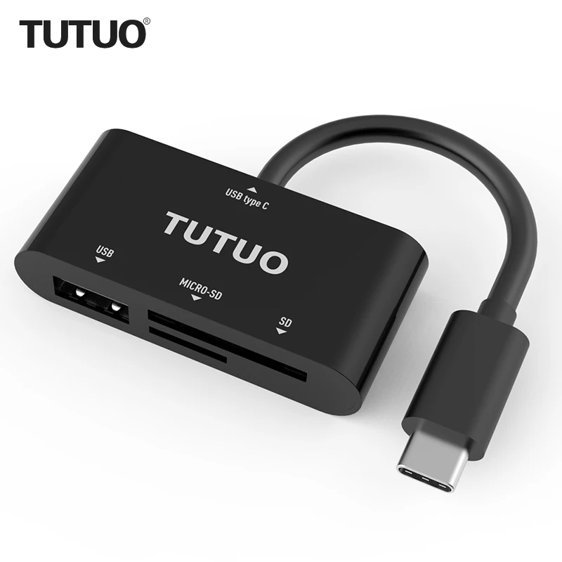 USB-концентратор TUTUO кардридер TF/SD порт USB 2 0 OTG многофункциональный адаптер для MacBook