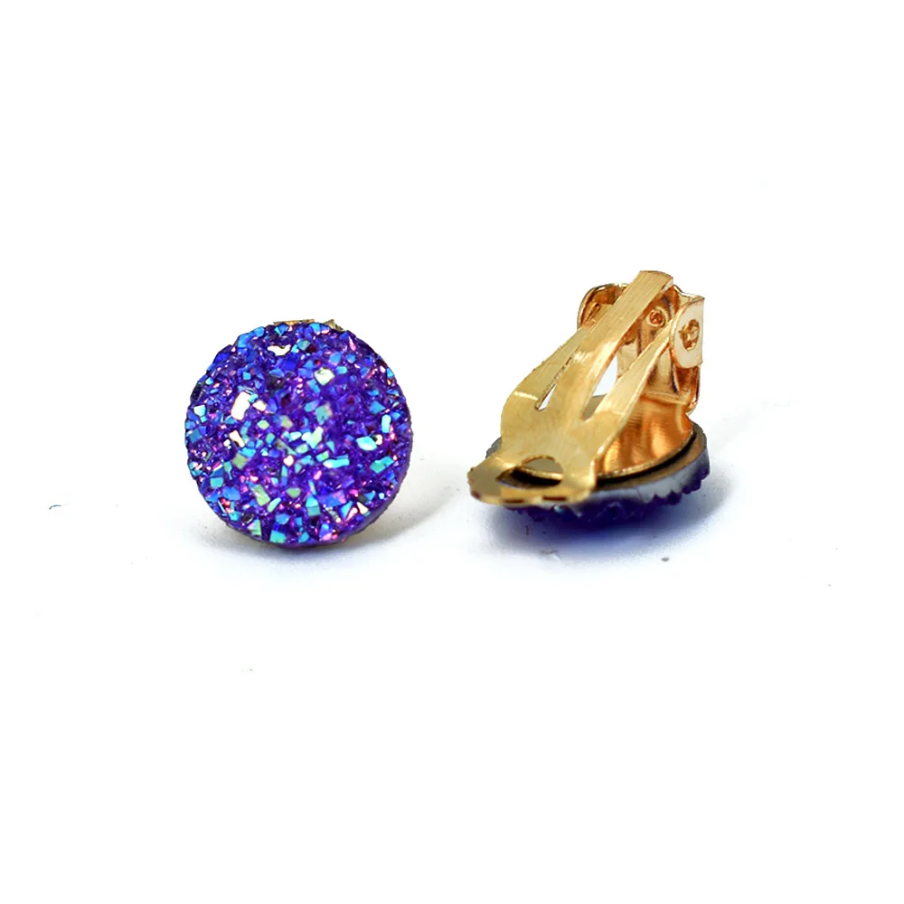 Ear Clip Earrings Bing Tu Gold Round Clip Earrings