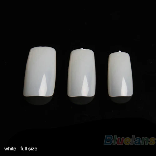 500 шт чистые белые натуральные накладные ногти из акрила для французского маникюра поддельные дизайн ногтей DIY Половина/полное покрытие советы 02F8 4C18
