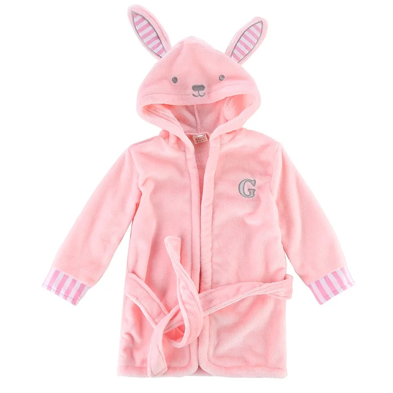 

Baby Kids Adorable Cute Lovely Cartoon Panda Mouse Rabbit Bunny Hooded Bath Towel Terry Wrap Bathrobe Casual Wrap Pajamas Robes