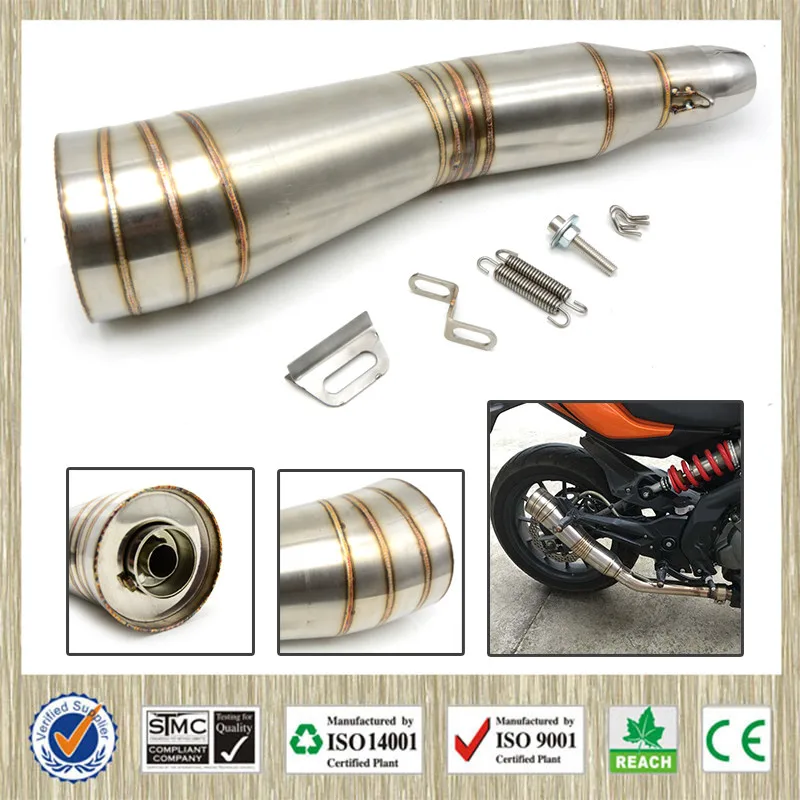 Universal Modified Motorcycle Exhaust Pipe Moto Exhaust Pipe For