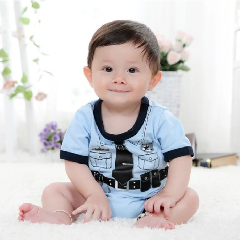 monitor tienda Escarchado Hooyi body de algodón 100% para bebé, ropa de bebé de manga corta, mono de  policía, venta al por menor|boy bodysuit|baby boy bodysuitsbodysuits boy -  AliExpress