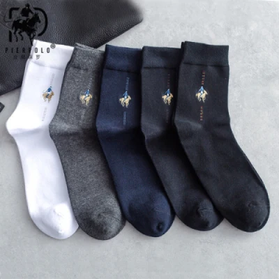 Мужские брендовые носки PIER POLO, мужские хлопковые носки высокого качества, 5 пар/партия, Цветные Короткие мужские носки - Цвет: 5 Colors