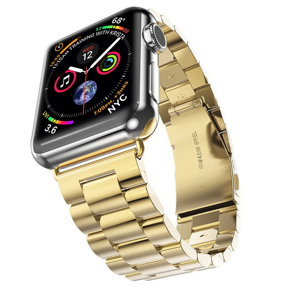 Ремешок из нержавеющей стали для apple watch bands correa aplle watch 42 мм 38 мм 44 мм 40 мм iwatch series 4 3 2 1 ссылка браслет ремешок для часов