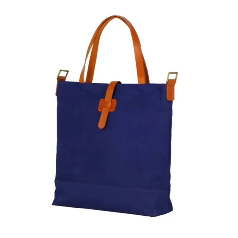 

Japan Style Three-way Designer Girls Canvas Casual Street Black Purse Handbag Genuine Leather Handle Female Cross Shoulder Bag