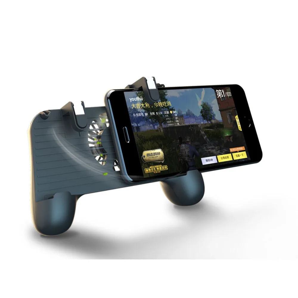  Mobile Phone Gamepad Joystick Controller for PUBG Mobile Ultra-Portable Cooling handle Grip Holder 