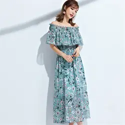 MLCRIYG 2018 бутик женская летняя обувь новая Корейская версия элегантный характер шифоновое платье