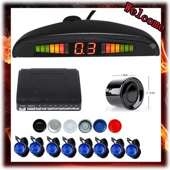

Parking 8 Senson Car Parking Assistant System LED Display & 8 Reversing Backup Sensors Bi Bi Alarm Sound Alert, Free Shipping