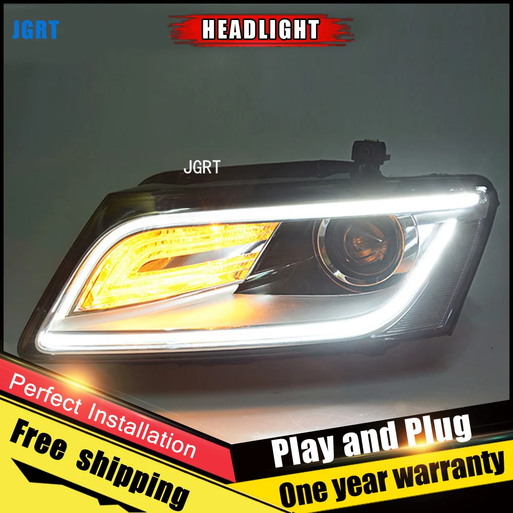 2PCS Car Style LED headlights fo Audi Q5 2009 2016 for Q5 head lamp LED