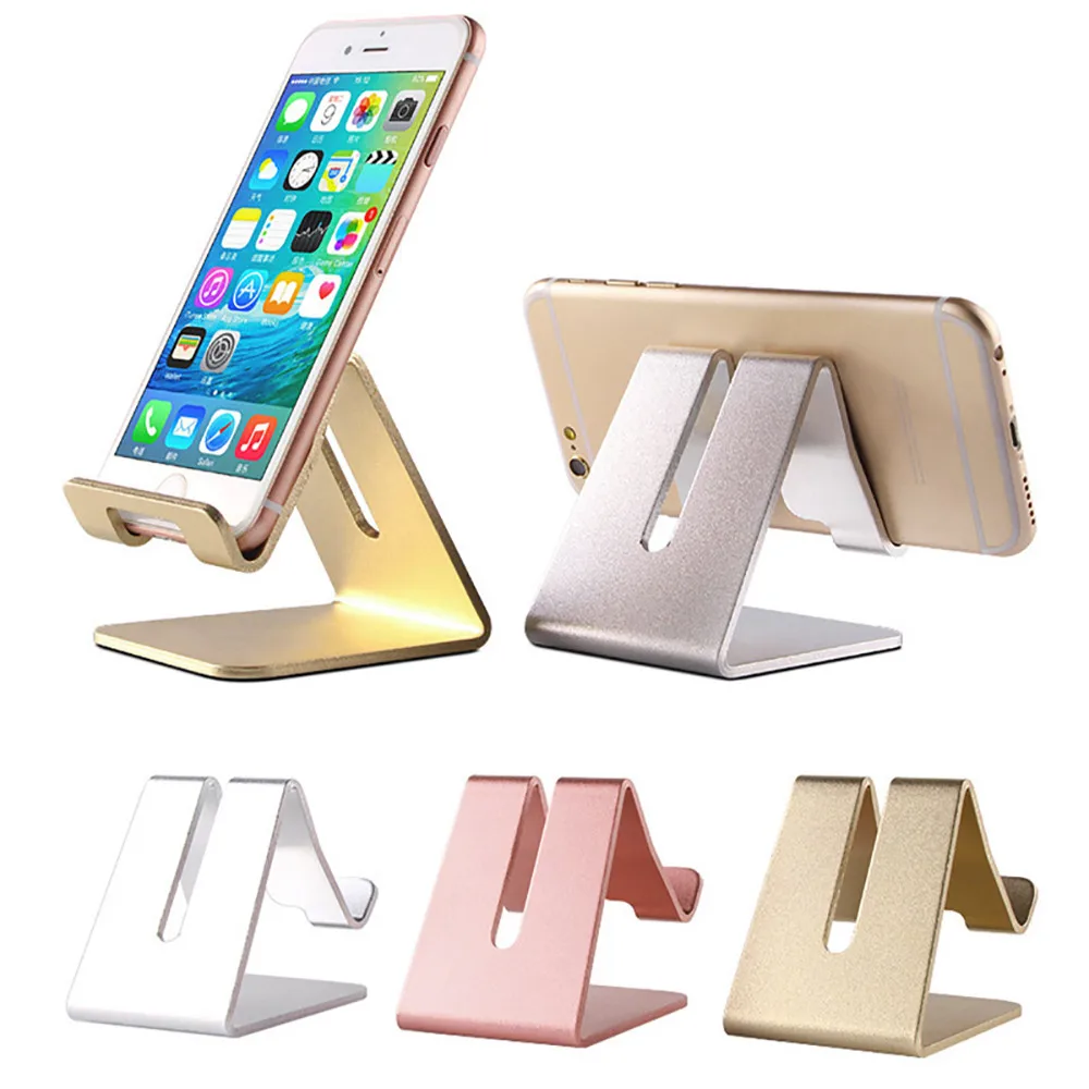 

phone holder stand finger ring holder Noble Aluminum Desktop Holder Table Stand Cradle Mount For Cell Phone Tablet #N