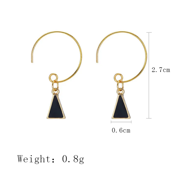 Женские Треугольные Серьги Boucles D'oreilles Pour Les Femmes простые геометрические серьги