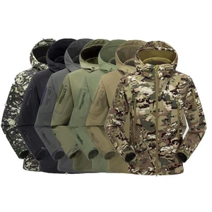 Мужская высококлассная водостойкая куртка с отложным воротником тактическая стелс Толстовка мягкая куртка TAD куртка из Акульей кожи - изображение