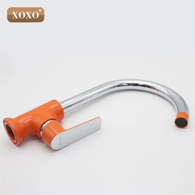 Tanie XOXO nowoczesny styl mody xoxo nowy mosiężny kran kuchenny ma dodatkowe 3 torneira obracanie 360 stopni cozinha mixer20021 1R