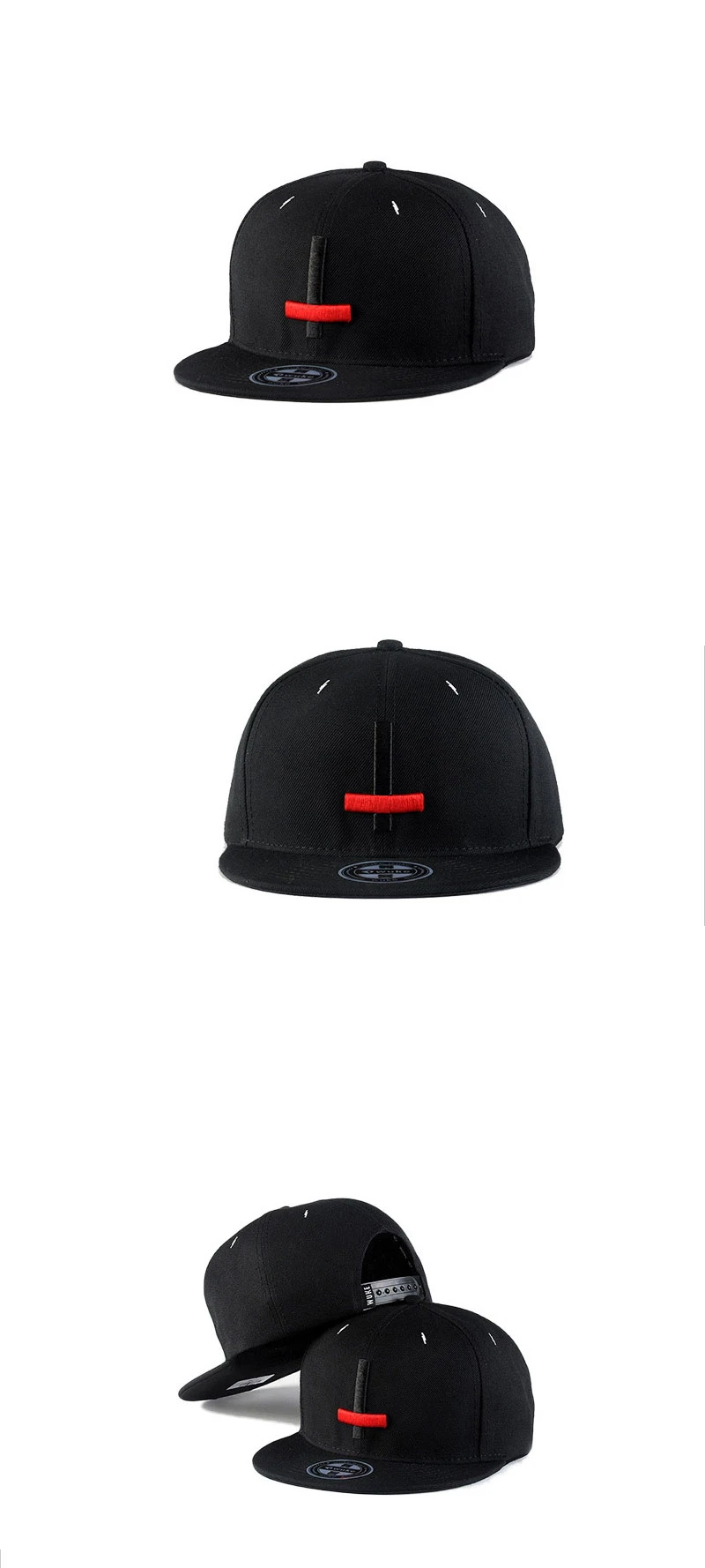 Findpro бренд уличный танец крутые кепки в стиле хип-хоп вышивка черный красный крест Snapback мужские кепки-бейсболки Bone Hat