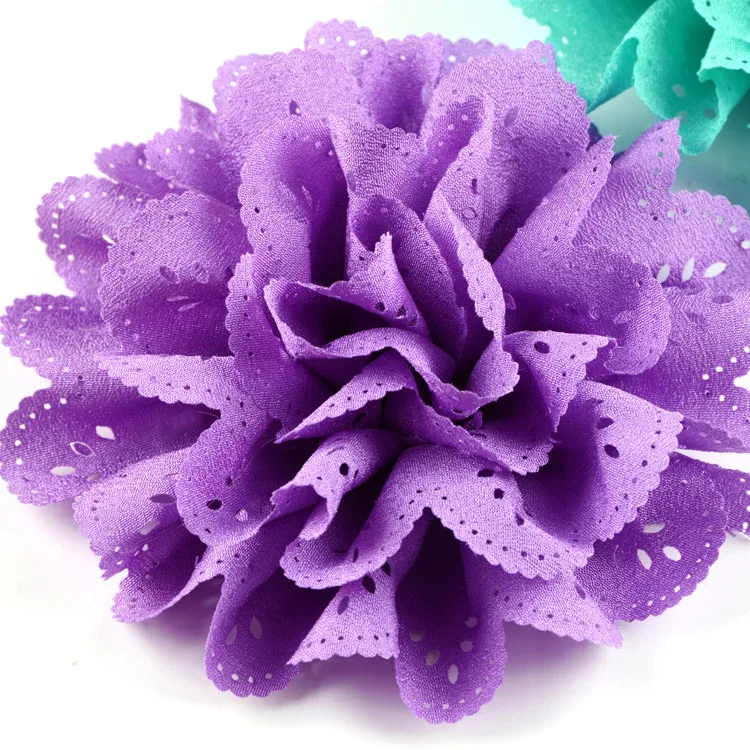 

Nishine 120pcs/lot Big Eyelet Flowers for Kids Hair Clips Headband Diy Children Girls Apparel Hair Accessories